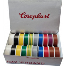 Coroplast Box PVC Isolierband Breite 15 mm, Länge 10 m Farbe Bunt sotiertInhalt 20 Stück