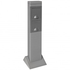 Steckdosensäule, STEEL CRAFT, 2 Steckdosen Sockel Breite 165mm, Tiefe 165mm