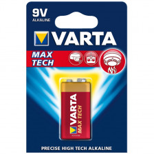 Batterie, MAX TECH, Alkaline, Block, 9V - Varta