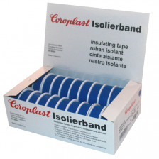 Coroplast Box PVC Isolierband Breite 15 mm, Länge 10 m Farbe blau Inhalt 20 Stück