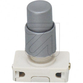 Druck Einbau Schalter Hals 7,5mm silber 230V / 2A, Aus, 1 polig, mit Spezialknopf