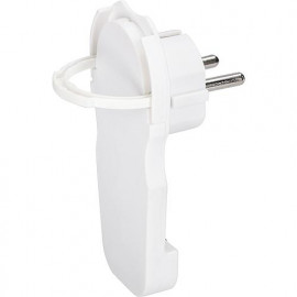 Flächen Winkelstecker extra flach weiß Thermoplast