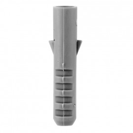 100 Stück Nylon Dübel, Ø 6  mm x Länge 30 mm, grau für Schrauben-Ø 4-5 mm