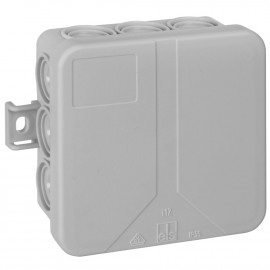 Kabeldose AP 12 Einführungen Länge 85 mm L 85mm B 85mm H 37mm IP55