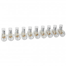 Endklemme, BOXLINE, transparent, 10-polig, 2,5 mm², einseitig geschlossen