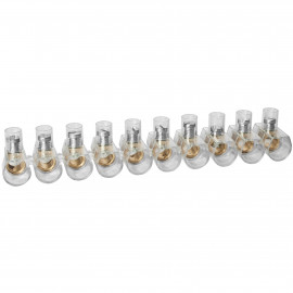 Endklemme BOXLINE  transparent  10-polig, 10 mm², einseitig geschlossen