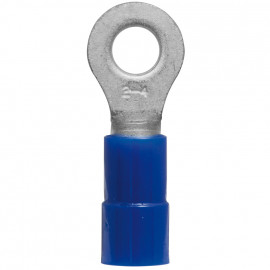 100 Stück Ringkabelschuh, PVC Isolation, für Kabel-Ø 1,5 - 2,5²mm  Anschluss 4 mm blau