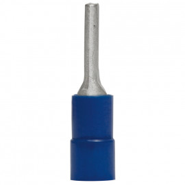 100 Stück Stiftkabelschuh, PVC Isolation, für Kabel-Ø 1,5 - 2,5²mm  Anschluss 1,9 mm blau