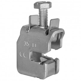 Sammelschienen Klemme für 12 x 5 mm Flachkupfer für Kabel-Ø 35 mm² - Pollmann