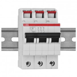 LS Leitungsschutzschalter, 3-polig, 20A, C Charakteristik, Baureihe S 200 S - ABB
