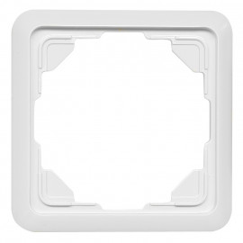 Abdeckrahmen Schaltereinsatz, 1-fach, passend für Jung® ST 550 weiß