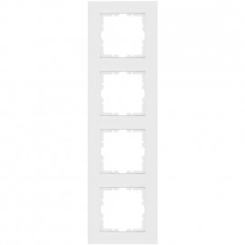 Abdeckrahmen, 4 fach, Kunststoff, KOPP OBJEKT HK 07 reinweiß (RAL 9010)