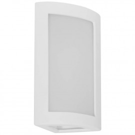 Keramik Wandleuchte 1 x E27/52W, überstreichbar