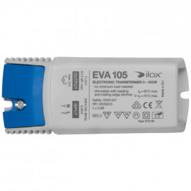 Elektronische Halogentrafos NV Sicherheitstrafo, 230V / 11,5V / 0-105W Ilox