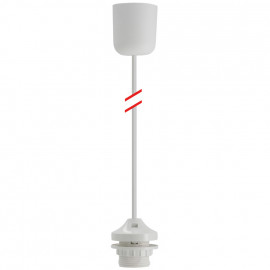 Lampen Leuchtenpendel, 1 x E27, weiß Länge 800mm