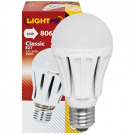 LED Lampe, AGL LED CLASSIC, E27 / 10W, opal, 806 lm, 3000K LightMe