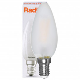 LED Filament-Lampe RALED STAR CANDLE Kerzen-Form matt E14 2700K 3,4W (40W) 470 lm