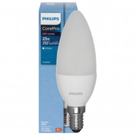 LED Lampe CorePro LEDcandle, Kerzen-Form, matt, E14, 2700K 2,8W (25W), 250 lm