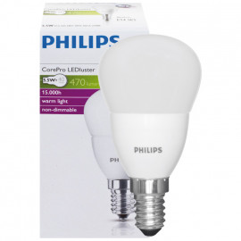 LED Lampe, Tropfen, COREPRO LEDluster, E14 / 5,5W, matt, 470 lm, Philips