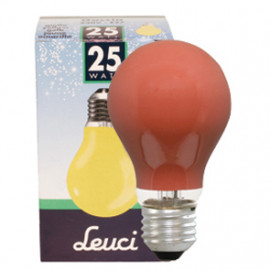Allgebrauchslampen AGL, E27 / 25W, Dekolampe Farbe rot Leuci
