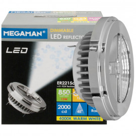 LED Lampe, Reflektor, G53 / 15W, 850 lm, 4000K, Megaman