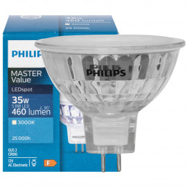 LED Lampe, Reflektor, MASTER LEDSpot Value, GU5,3 / 6,3W, 395 lm, 3000K, Philips