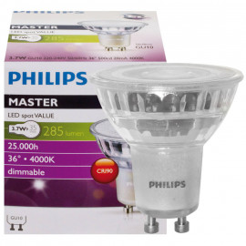 LED Reflektorlampe PAR16, MASTER LEDSPOT VALUE, GU10 3,7W(35W) 285lm 4000K