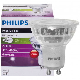 LED Reflektorlampe  MASTER LEDspot Value, GU10/4,3W (50W), 420 lm, 4000K