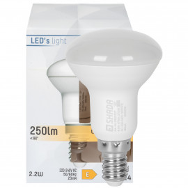 LED Reflektorlampe E14 2700K R39 2,2W(25W) 250lm L67mm Ø39mm