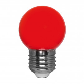 LED Lampe, Tropfen, E27 / 1W, rot, Dekolampe