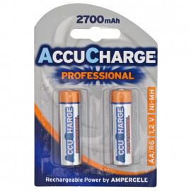 Akku, ACCUCHARGE PROFESSIONAL, NiMh, 1,2V / 2700 mAh, Mignon, AA (Blisterware)