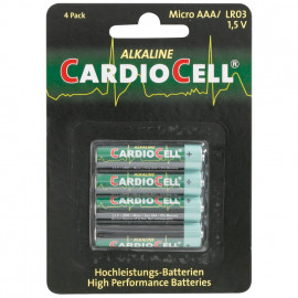 Batterie, Alkaline, Micro, LR03, AAA, 1,5V - Cardiocell