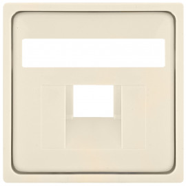 Schaltereinsatz Zentralplatte für 1 fach UAE Steckdose, KLEIN® K55 weiß