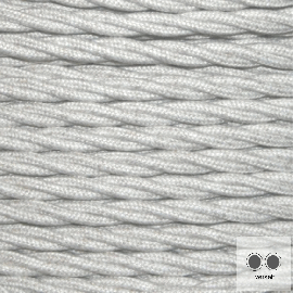 Textilkabel, Stoffkabel, Baumwolle Melange  2 adrig 2 x 0,75 mm² verseilt (Meterware)