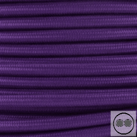 Textilkabel, Stoffkabel, Farbe Lila 2 adrig 2 x 0,75 mm² rund (Meterware)