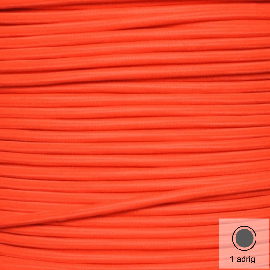 Textilkabel, Stoffkabel, Farbe Neon Orange 1 adrig 1 x 0,75 mm² rund (Meterware)