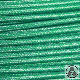 Textilkabel, Stoffkabel, Farbe Retro Grün 3 adrig 3 x 0,75 mm² rund (Meterware)