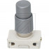 Druck Einbau Schalter Hals 7,5mm silber 230V / 2A, Aus, 1 polig, mit Spezialknopf