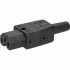 Warmgeräte Stecker 230V / 10A schwarz VDE