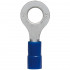 100 Stück Ringkabelschuh, PVC Isolation, für Kabel-Ø 1,5 - 2,5²mm  Anschluss 6 mm blau
