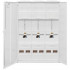Zählerschrank, TAB/VDE, 3 x 3-Punkt Zählerplätze