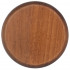 Holz Bodenplatten für Schalter und Steckdosen, 1 fach, eiche dunkel  Atlantis Pozellan weiß