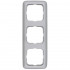 Abdeckrahmen, Schalterprogramme 3 fach KLEIN SI® silber matt