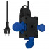 Kunststoff Mobil Hänge- verteiler, blau/schwarz IP44 3 x 1,5²mm PCE