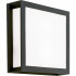 Wandleuchte IP44 anthrazit Alu-Druckguss, Glas Acryl opal matt 2xE27/15W