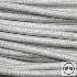 Textilkabel, Stoffkabel, Farbe Baumwolle Melange  2 adrig 2 x 0,5 mm² rund (Meterware)