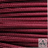 Textilkabel, Stoffkabel, Farbe Bordeaux 3 adrig 3 x 0,75 mm² rund (Meterware)