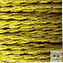 Textilkabel, Stoffkabel, Farbe Gelb 2 adrig 2 x 0,75 mm² verseilt (Meterware)