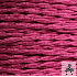 Textilkabel, Stoffkabel, Farbe Pink 3 adrig 3 x 0,75 mm² verseilt (Meterware)