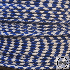 Textilkabel, Stoffkabel, Stern Königsblau Weis 2 adrig 2 x 0,75 mm² rund (Meterware)